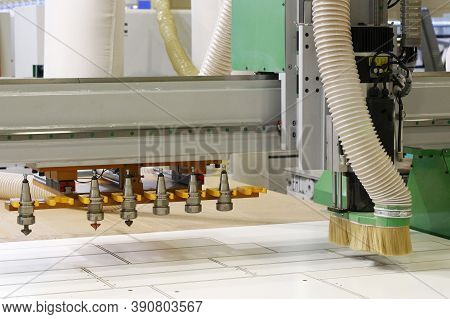 Cnc Milling Machine. Machine For High-quality Milling And Engraving Surfaces Of Parts. Milling And E