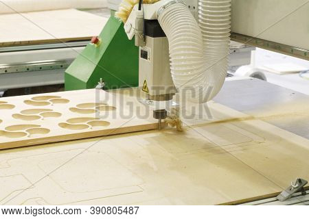 Cnc Milling Machine. Machine For High-quality Milling And Engraving Surfaces Of Parts. Milling And E