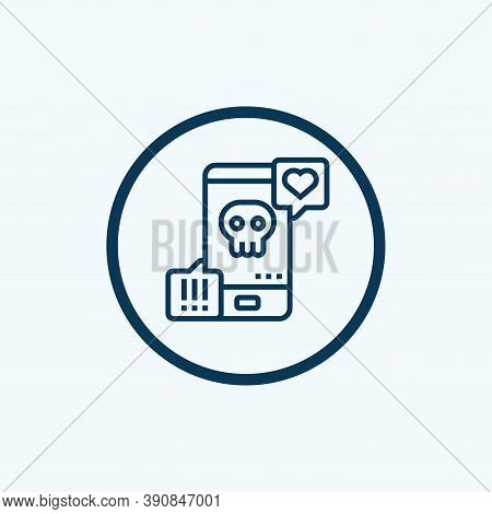 Phone Protect From Virus. Notification With Alert About Secure In Smartphone. App For Safe From Frau