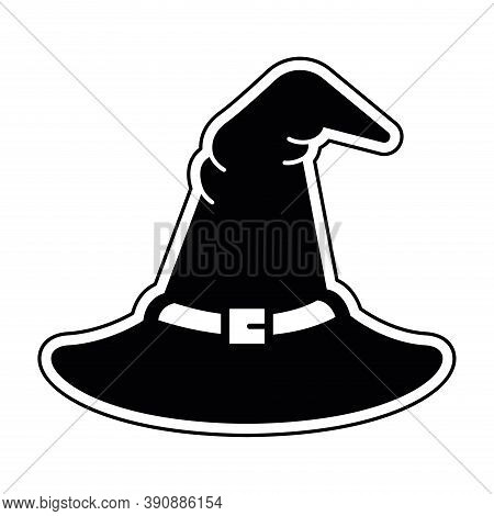 Isolated Wich Hat Icon. Halloween Season Icon - Vector
