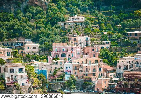 Beautiful Old Village In Mountains In Italy