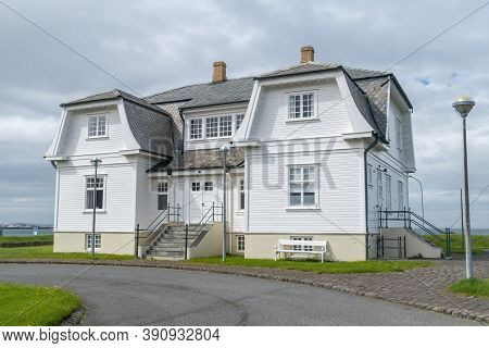 Reykjavik, Iceland - June 20, 2020: Hofdi White House.