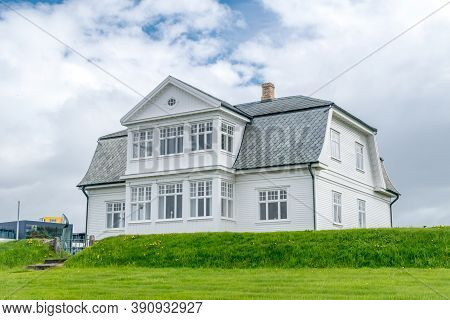 Reykjavik, Iceland - June 20, 2020: Hofdi White House Built In 1909.