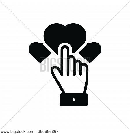 Black Solid Icon For Like Alike Enjoyable Choice Preference Click Favor
