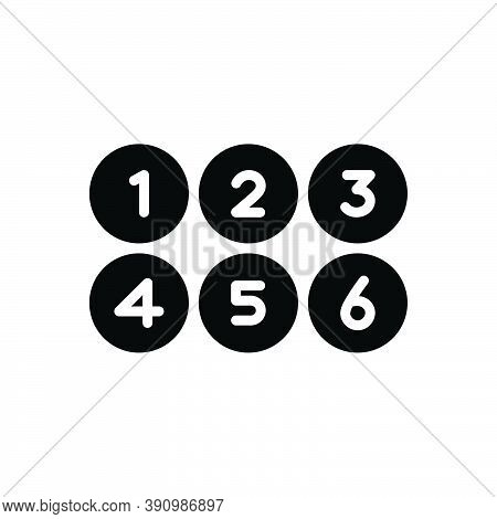 Black Solid Icon For Numerous Umpteen Many Number Digit Collection Count