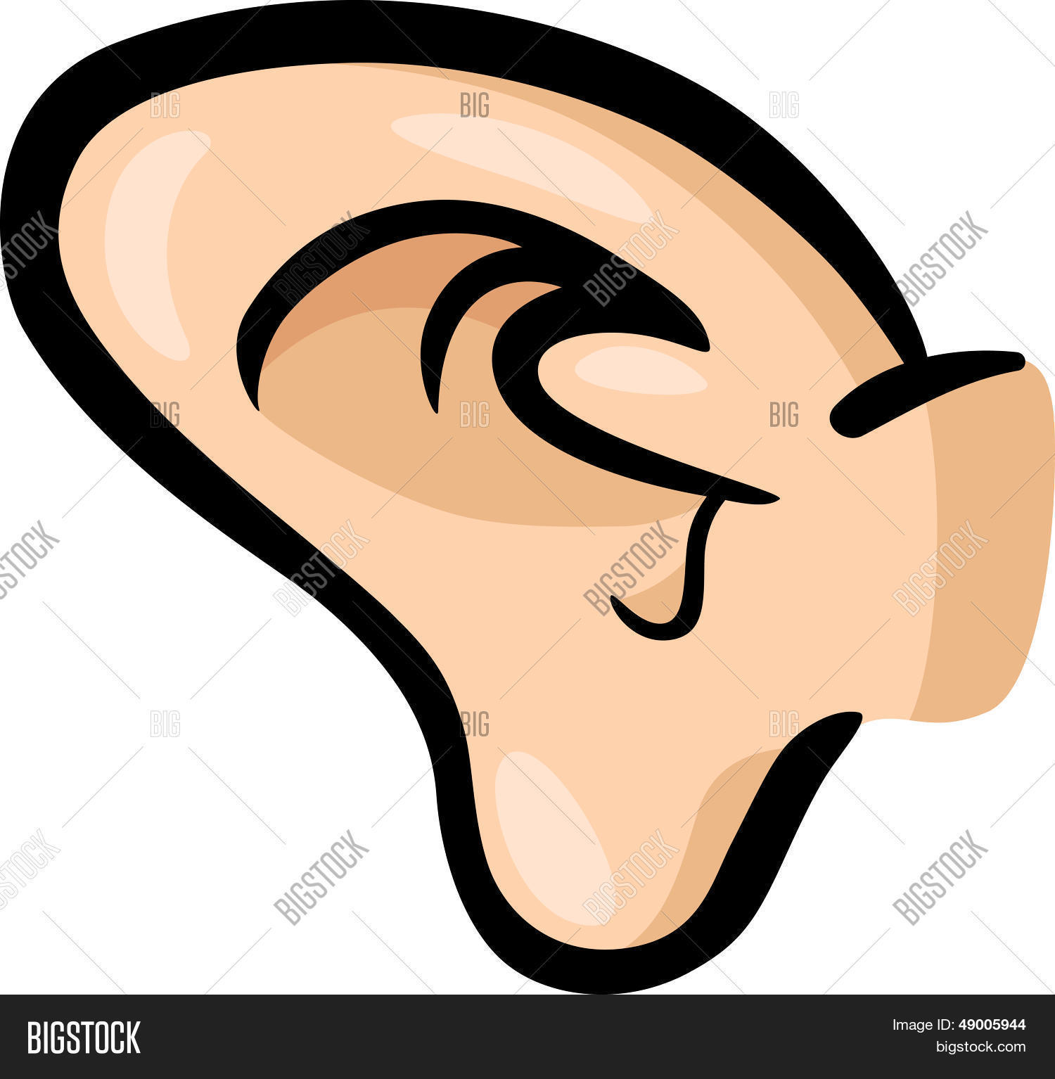 Ear Clip Art Cartoon Vector & Photo (Free Trial) Bigstock