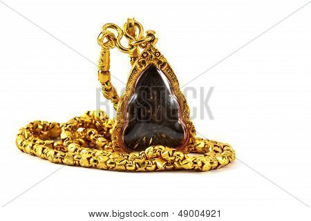 Buddha Necklace And Golden