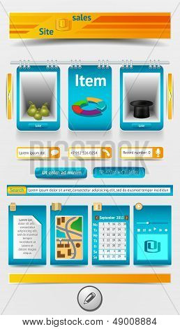 Elements for websites and software