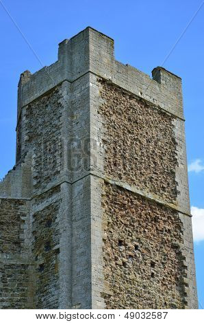 Detail of single norman tower