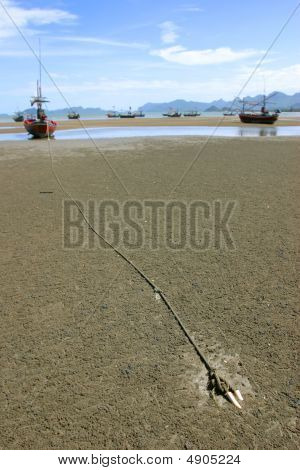 Spiaggia di ancoraggio cast Thailandia