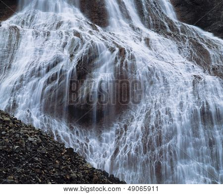 Cascade waterfall close-up