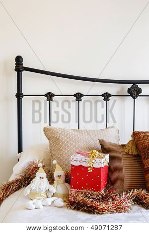 Christmas Bedroom Copyspace