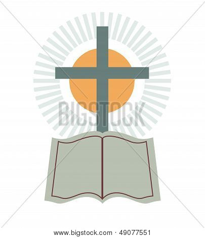 Vector Cross & Bible Religious