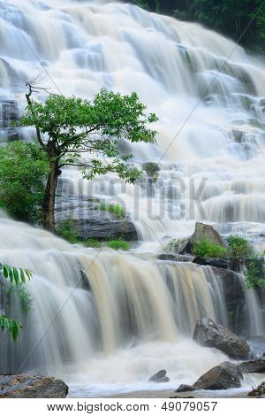 Mae Ya Waterfall Is Bigest Waterfal In Chiang Mai