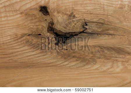 American Ash Wooden Board With Unsound Knot