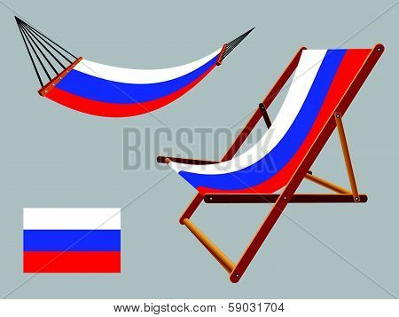 Russian Federation Hammock And Deck Chair Set