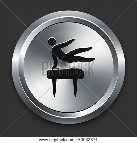 Pommel Icon on Metallic Button Collection