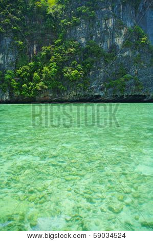 Beautiful Blue Sea From South Thailand, Asia