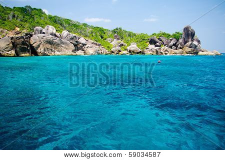 Beautiful Blue Sea From South Thailand, Asia