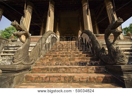 Emerald Buddha Temple In Vientiane Laos