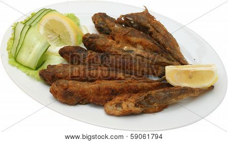 Grilled fish on barbecue