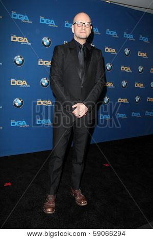 LOS ANGELES - JAN 25:  Steven Soderbergh at the 66th Annual Directors Guild of America Awards - Press Room at Century Plaza Hotel on January 25, 2014 in Century City, CA