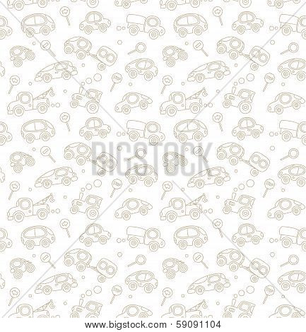 Cars. Pattern.