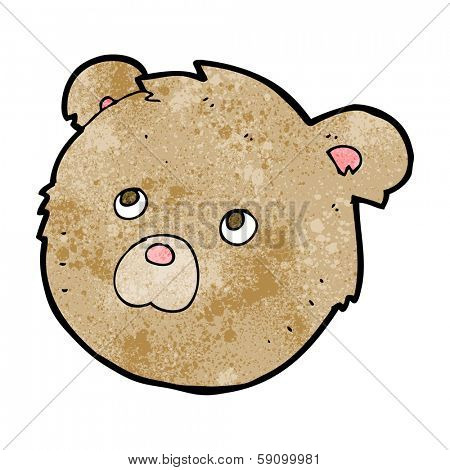 cartoon teddy bear face