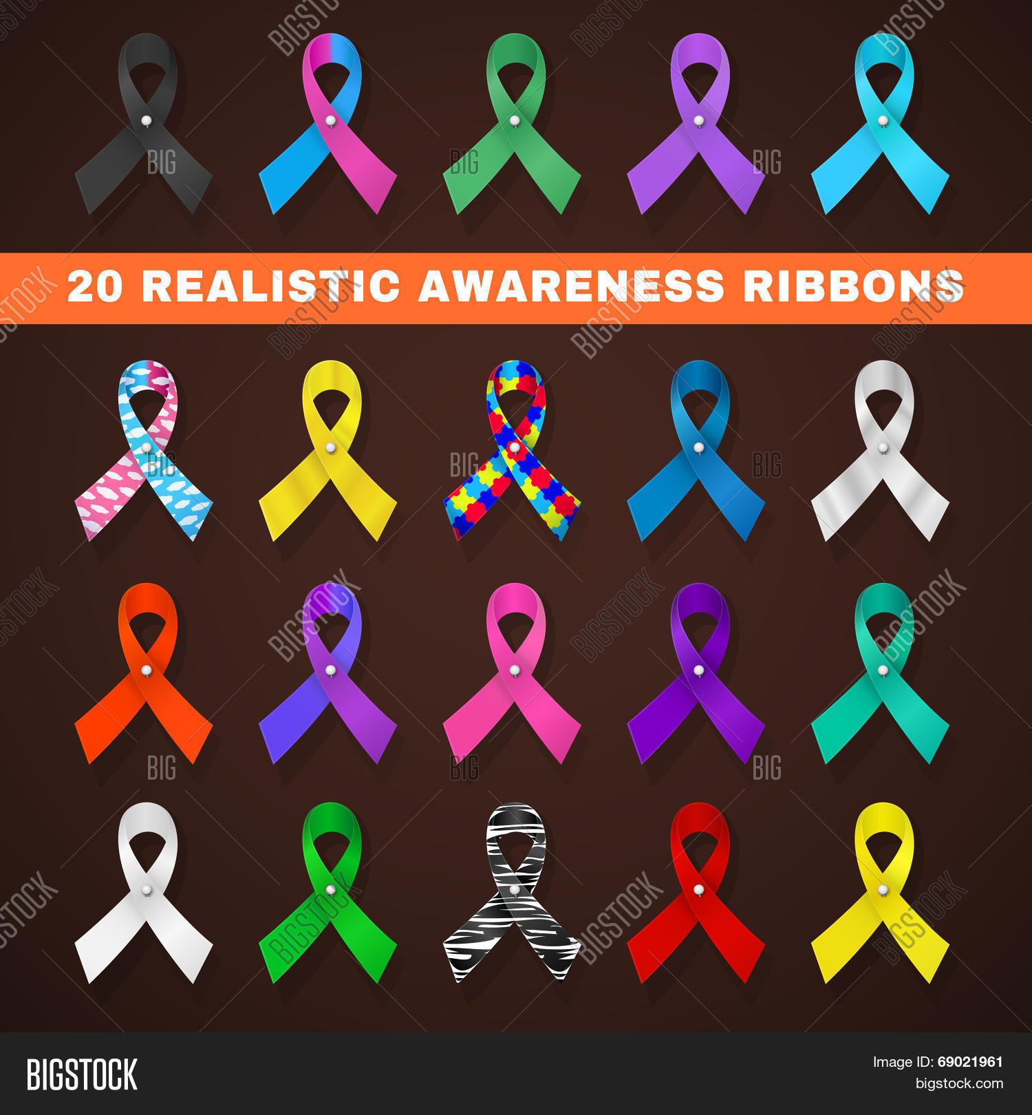 Awareness Ribbon Vector & Photo (Free Trial) | Bigstock