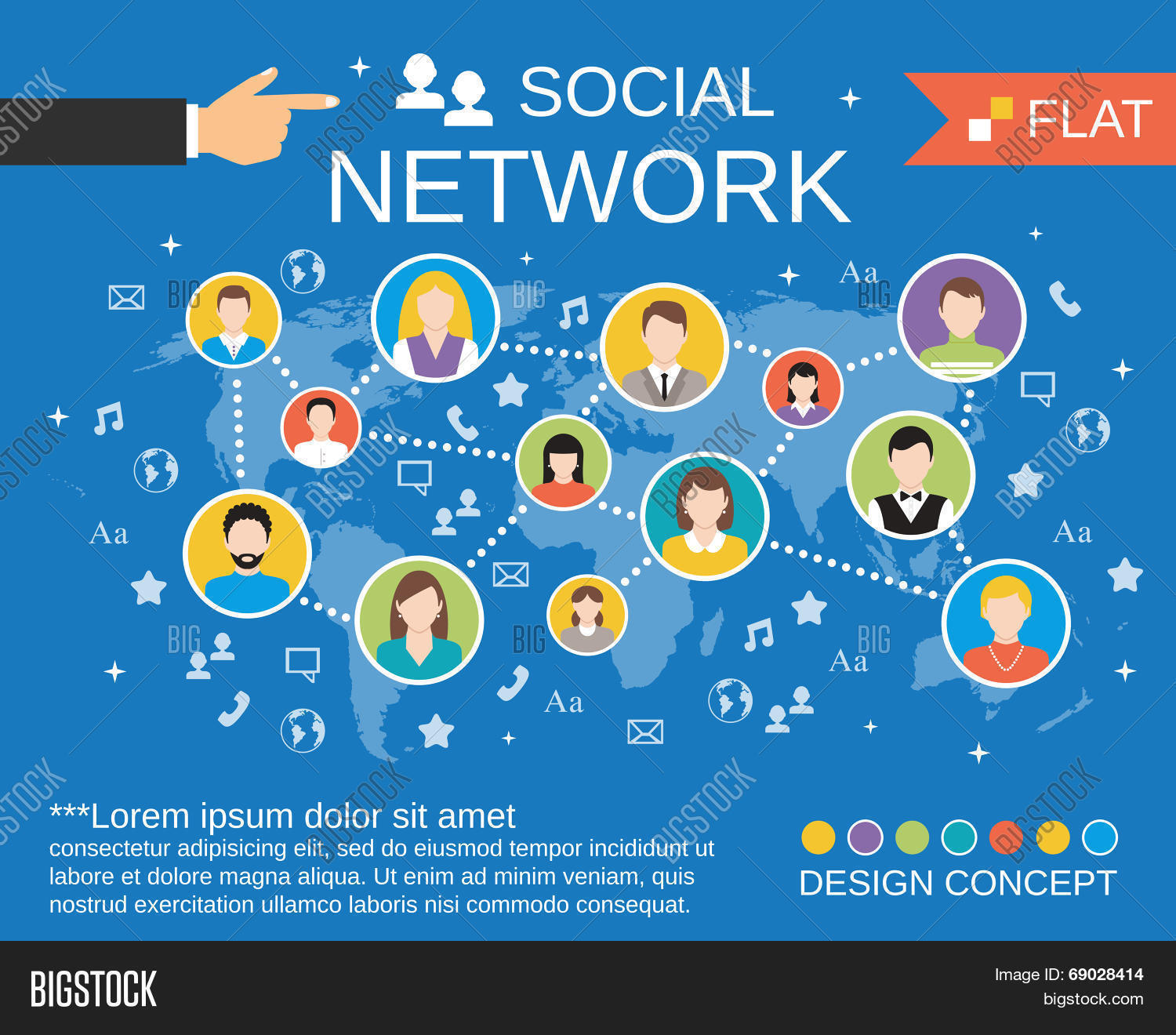 Social Network Vector & Photo (Free Trial) Bigstock