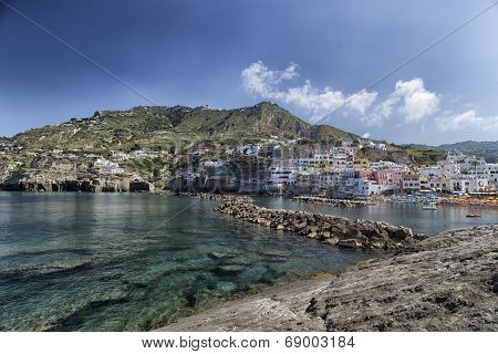 View Of Santangelo In Ischia Island