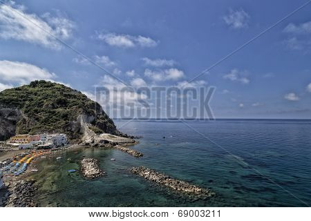 View Of Santangelo In Ischia Island
