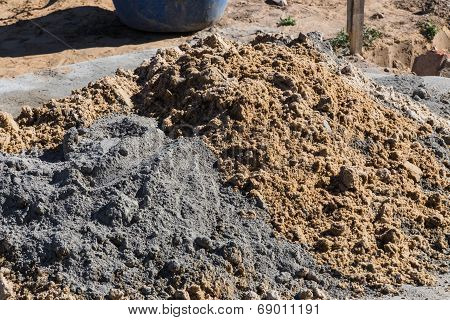 Mixing Cement And Sand