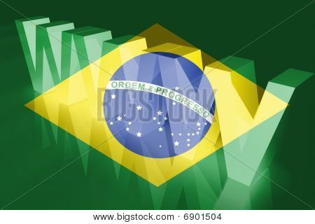 Vlag van Brazilië Www Internet