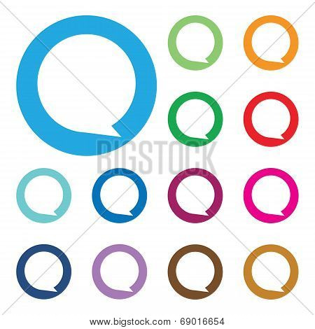 Buttons in popular soft colors.