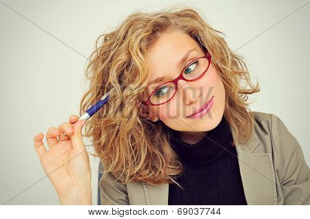 Businesswoman Thinking