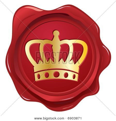 Sello de cera de la corona