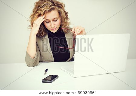 Tired Businesswoman