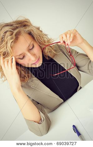 Tired Businesswoman