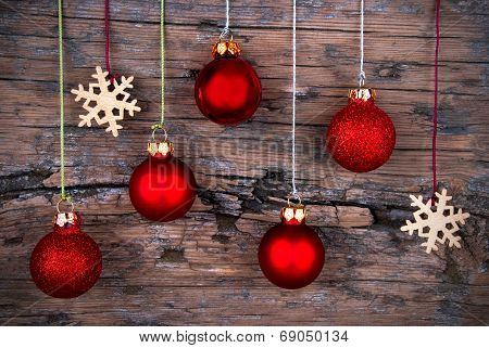 Christmas Decoration On Wood
