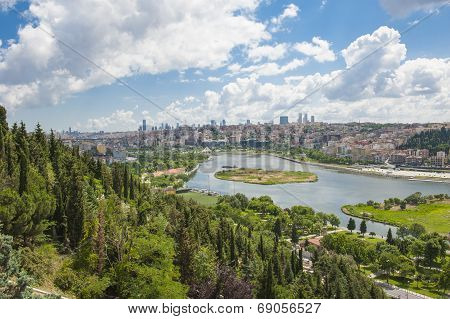 Aerial View Over Istanbul Turkey