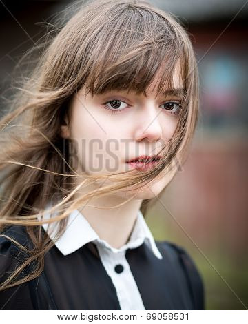 Young Victorian Woman In Black