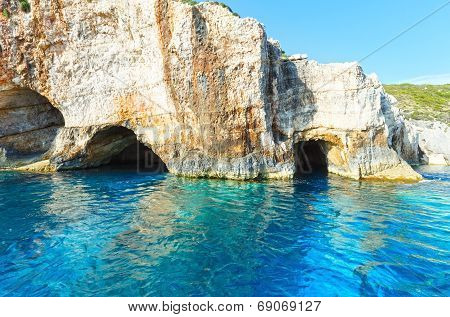 The Blue Caves In Zakynthos (greece)