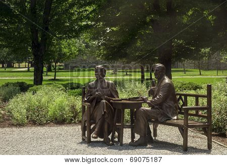The Roosevelts In Bronze