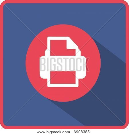 Flat Vector Printer Icon
