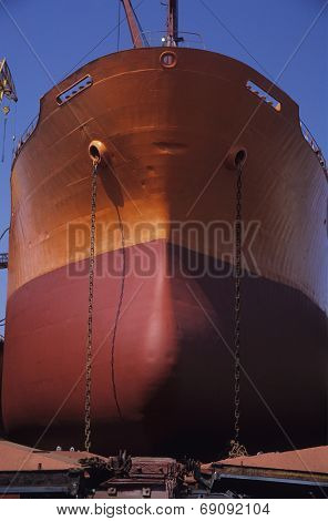 Ship in Drydock