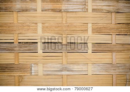 The Handcraft Of Bamboo Weave Pattern Fence