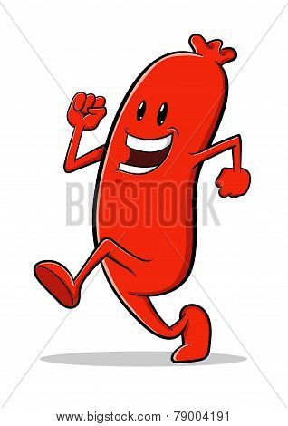 Sausage Cartoon Character