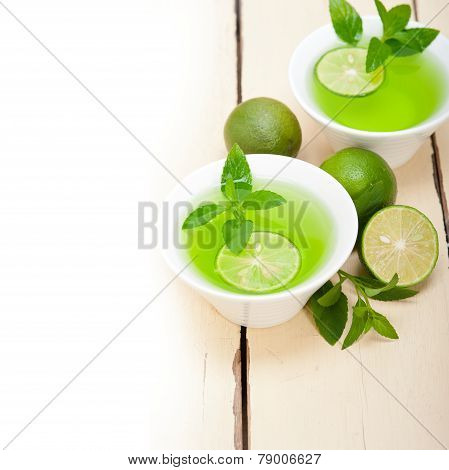 Mint Infusion Tea Tisane With Lime