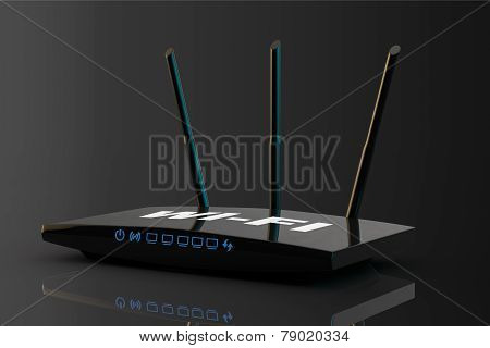 3D Modern Wifi Router